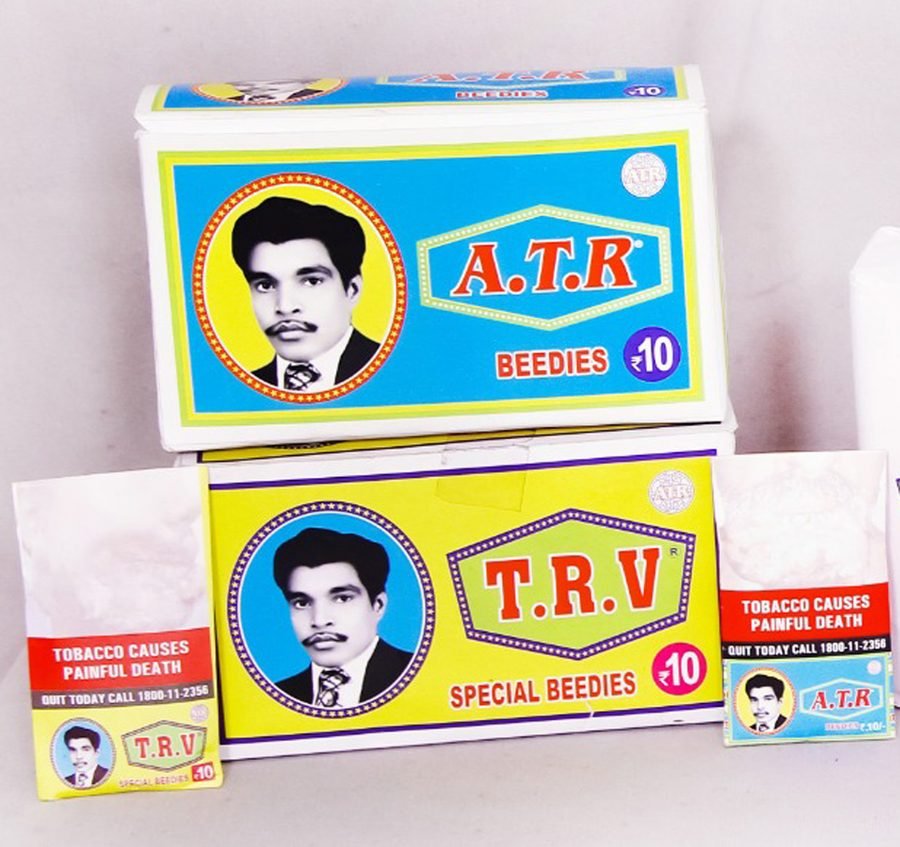 A.T.R Beedies and T.R.V Special Beedies boxes